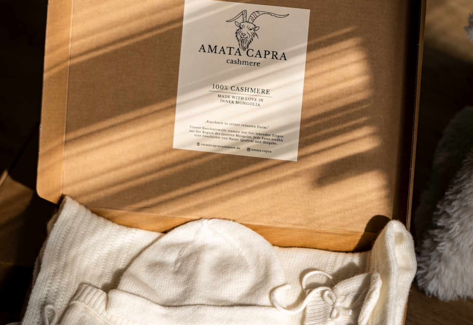 AMATA CAPRA cashmere · Das Babyset, geschenkfertig verpackt